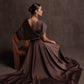 Brown Midnight Draped Dress