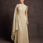 Desert Cape Sleeve Gown - Butter Yellow