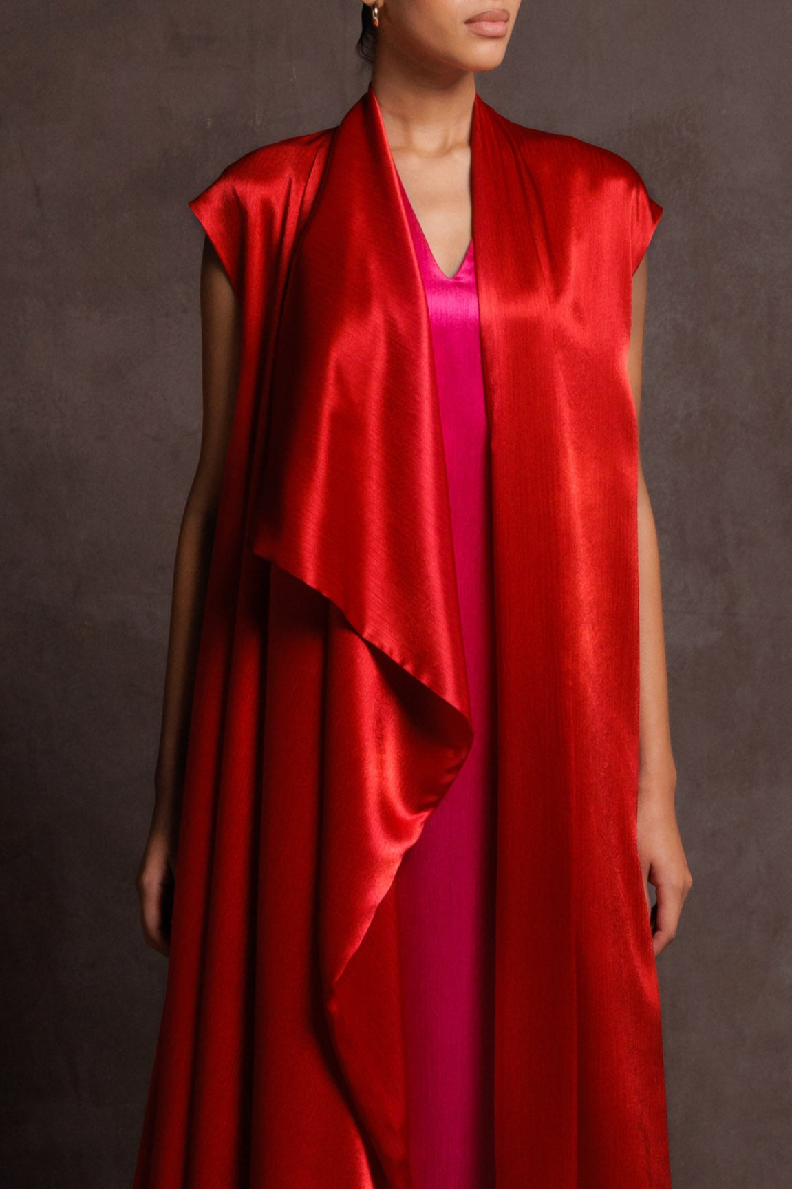 Ruby Drape Vest Dress