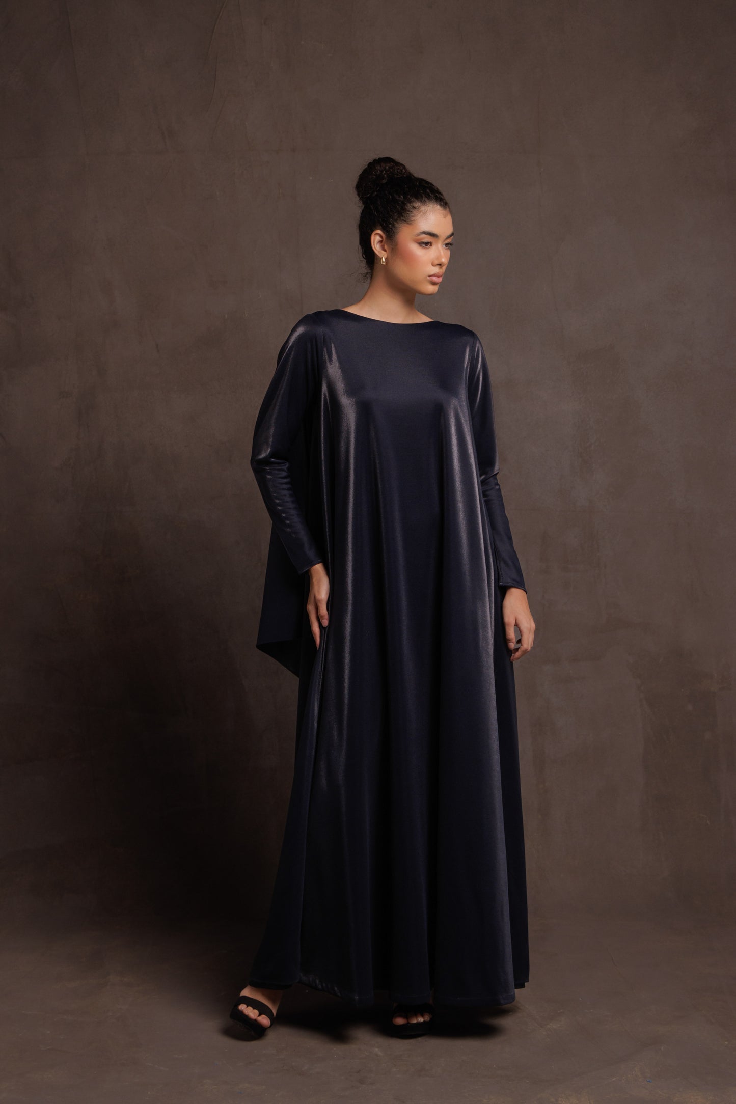 V-Back Cape Dress