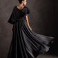 Black Midnight Draped Dress