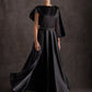 Black Midnight Draped Dress