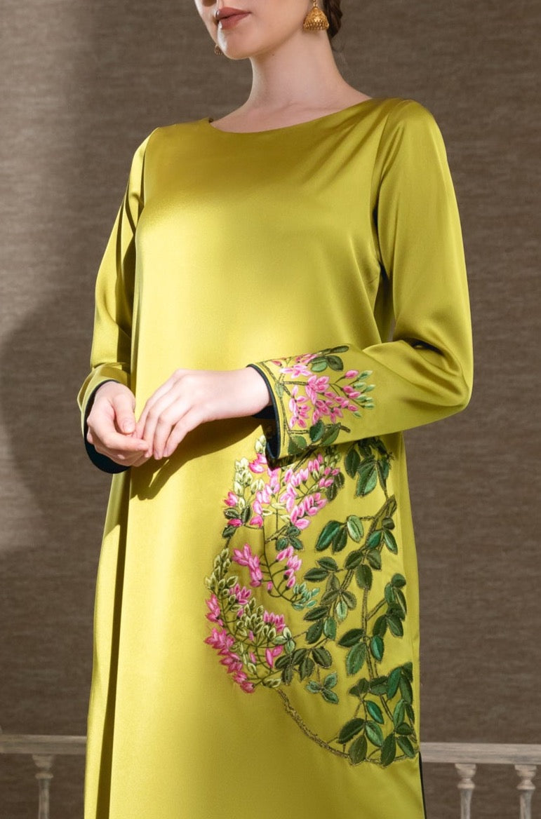 Olive Bloom kaftan