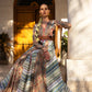 Multicolor Panel Belted Kaftan