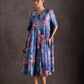 Floral Breeze Pleated Midi Dress