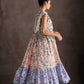 V Laced Floral Dress