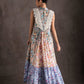 V Laced Floral Dress