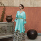 Silk and Organza Kaftan - Anmar Couture