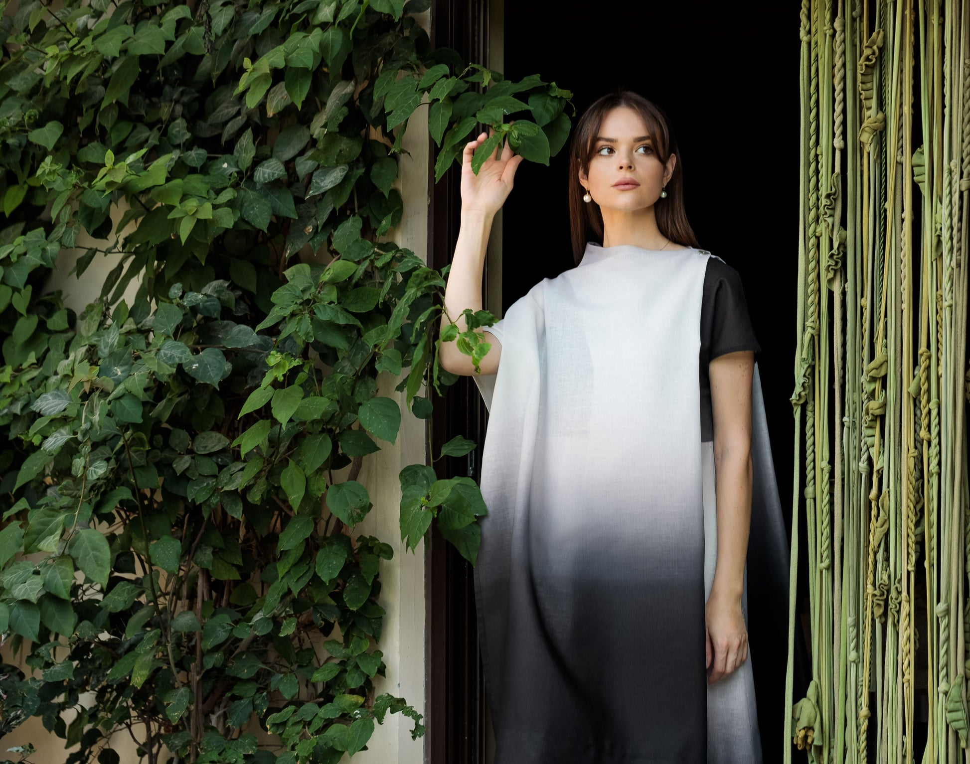 Asymmetrical Gradient dress - Anmar Couture