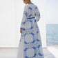 سماويات - Handkerchief Floral Print Maxi Dress - Anmar Couture