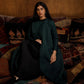 Quilted Green Abaya - Anmar Couture