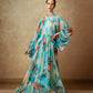 Flowy Sleeve Digital print Chiffon - Anmar Couture