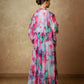 Flowy Sleeve Digital print Chiffon - Anmar Couture