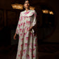 Gathered chest Floral Jalabiya - Anmar Couture
