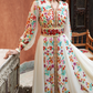 Vibrant Floral belted Kaftan - Anmar Couture